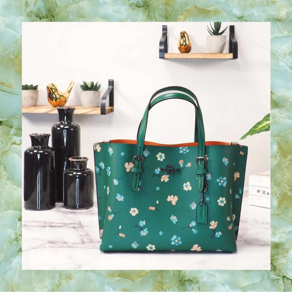 Coach Mollie Tote Bag with Mystical Floral Print NWT! - Picture 6 of 6